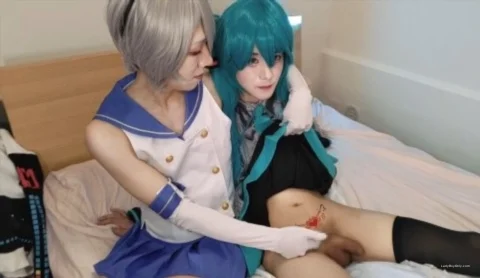 Online may 1s & stray3981 - Shimakaze x Miku cosplay [FullHD 1080p] 1.51 GB ladyboyonly.com