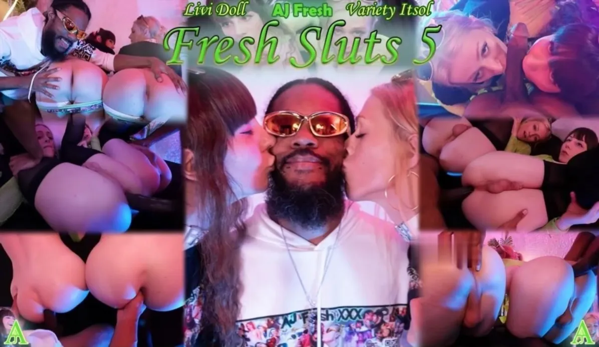 Livi Doll, Variety Itsol And AJ Fresh Tangle In A Bareback Threesome